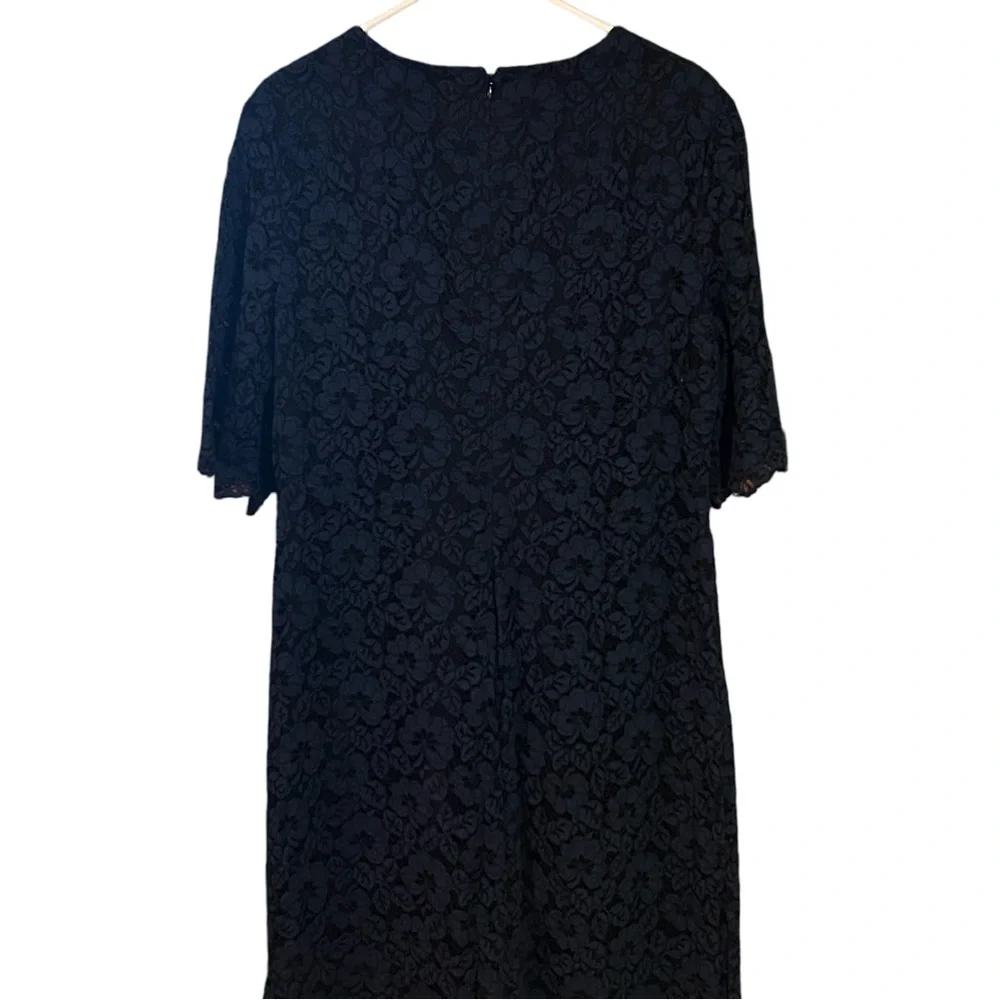 American Living Navy Floral Lace Midi Dress - Picture 4 of 8